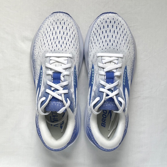Brooks Ghost 16 Neutral Running Shoe White / Amparo Blue Women’s Size 8 - Picture 6 of 9
